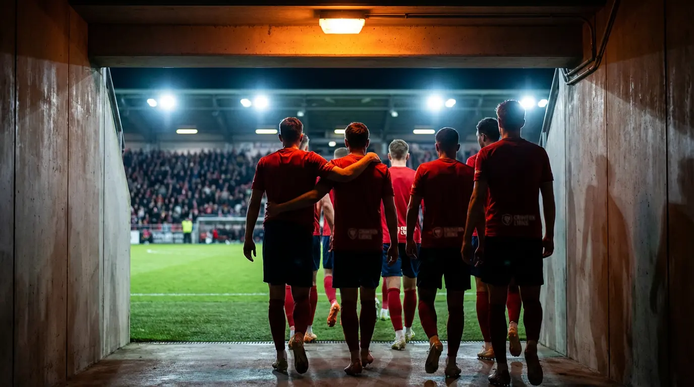 L'équipe nationale de Belgique, les Diables Rouges, lors d'un match de qualification
